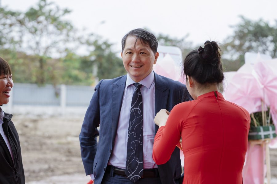 駐越代表處丁偉組長參加凌群科技動土典禮