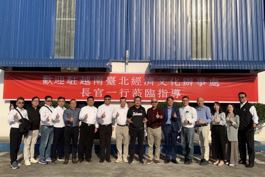 駐越南代表處劉世忠大使率團參訪越南精業工業有限公司（GEO-GEAR）